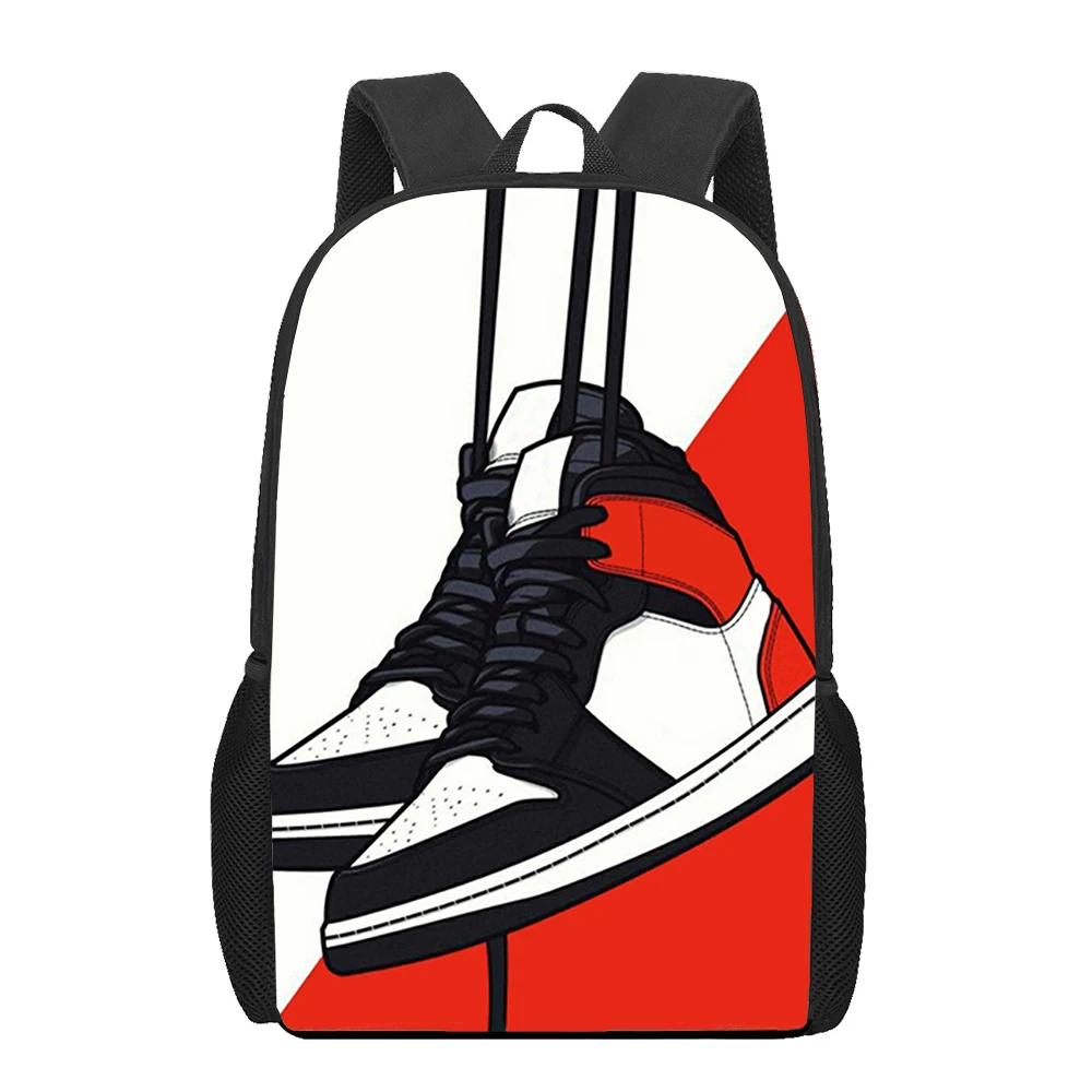 

Художественные кроссовки, Детские рюкзаки для девочек, школьные сумки с рисунком для детей, сумка для книг, повседневная детская сумка