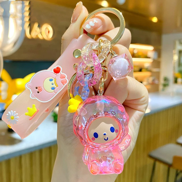 Monkey Transparent Keychains, Cute Keychain Accessories