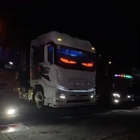 Demon Eyes Car LED Logo APP LED Matrix Pixel Panel Night Light DIY Programmable Flexible LED Display for Car Truck Accessories 2