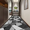 European Geometric Villa Long Corridor Carpet Runner Hall Passageway Home Large Rug Nordic Modern Stairway Comfortable Floor Mat 1