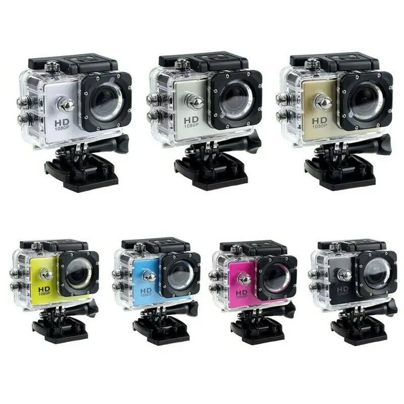 Mini Action Camera Ultra HD 4K Sports Camera 2.0 inch Screen 30m Waterproof Underwater Recording Camera Action Cam Cameras 4