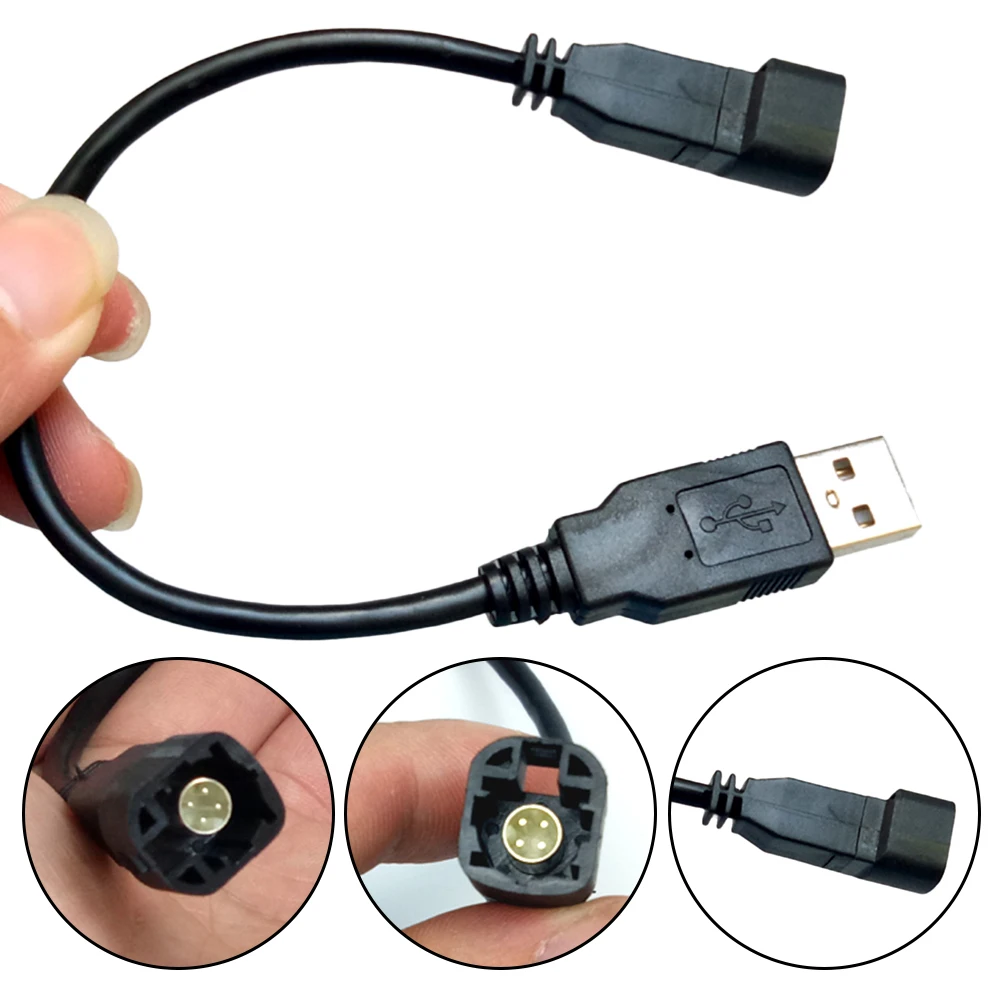

Автомобильный радиоприемник USB-кабель адаптер с USB-разъемом подходит для Golf для Skoda запасные части для автомобиля