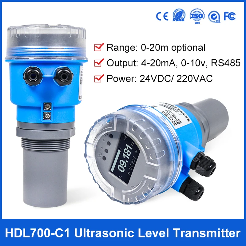 030M water tank ultrasonic level sensor wireless ultrasonic water