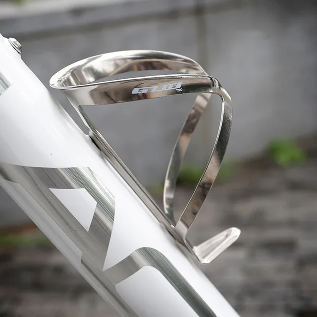 GUB Titanium Alloy Bike Cycling Bicycle Drink Water Bottle Holder Mount for Mountain Folding Bike Cage Bicycle Bottle Holder