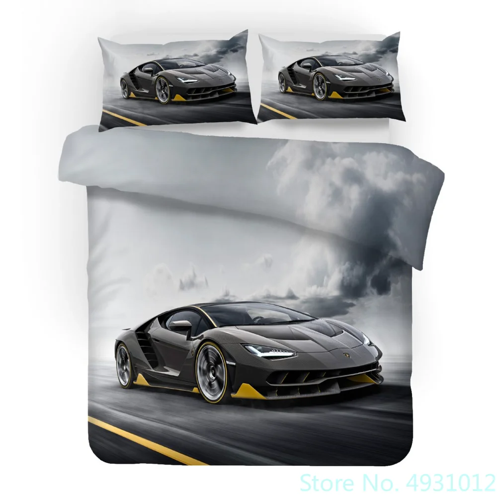 

Роскошный комплект постельного белья Supercar 3D, пододеяльники, постельное белье Bugatti, гоночный автомобиль, Комплект постельного белья, s постельное белье (без листа)