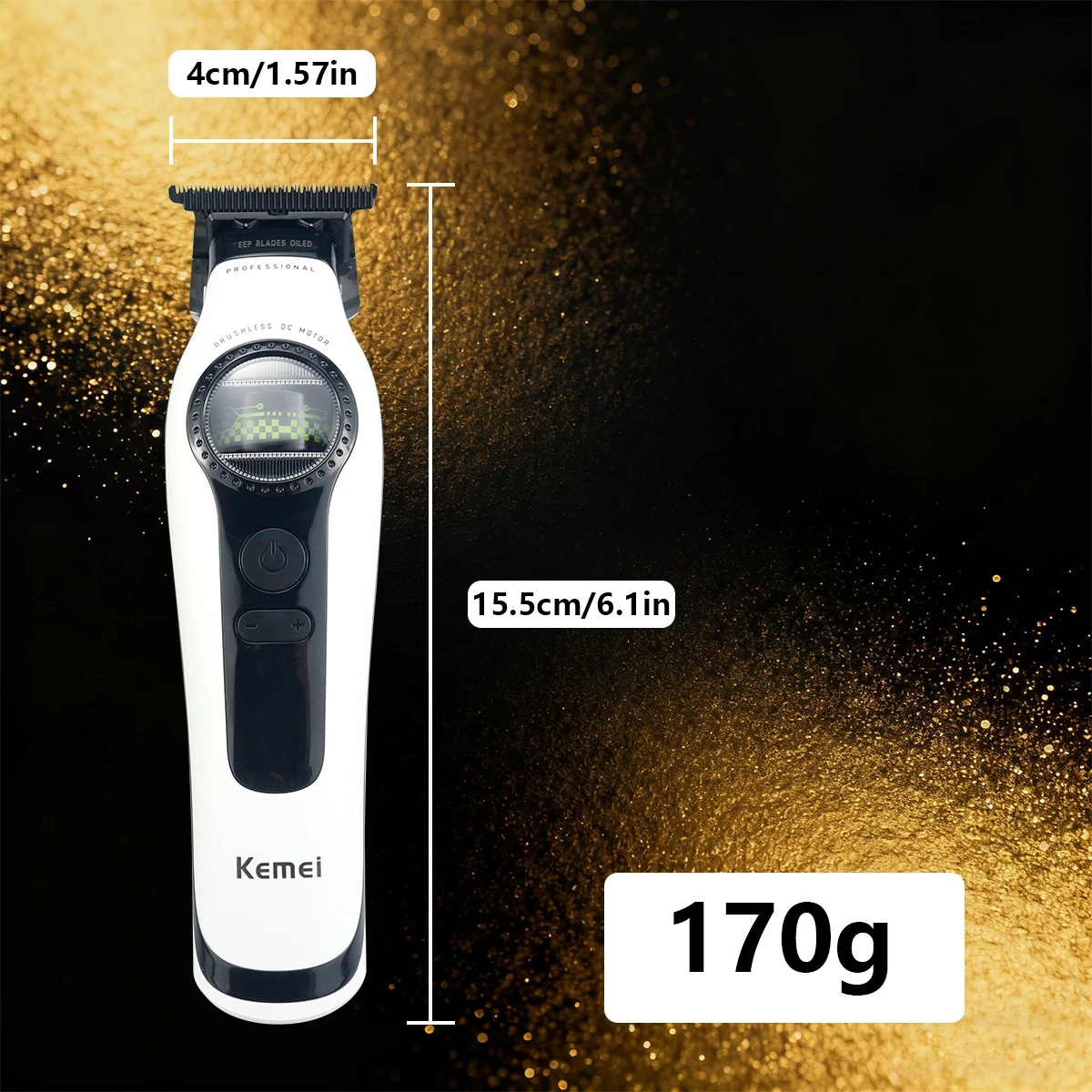 Kemei KM-1595 プロ用コードレストリマー １台 KEMEI KM-1595 プロフェッショナルトリマー 8000RPM 外部ローター