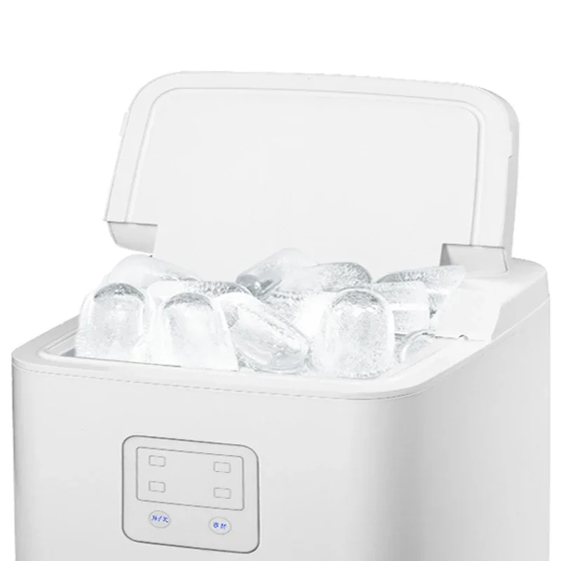 DBJ-10A Commercial Automatic Ice Maker Electric Bullet Round Block Ice Cube Making Machine 15kg/24H Bar Coffee Tea Milk Shop