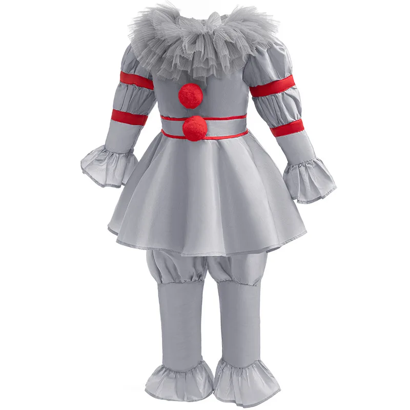 Kids Scary Joker Pennywise Costume 4
