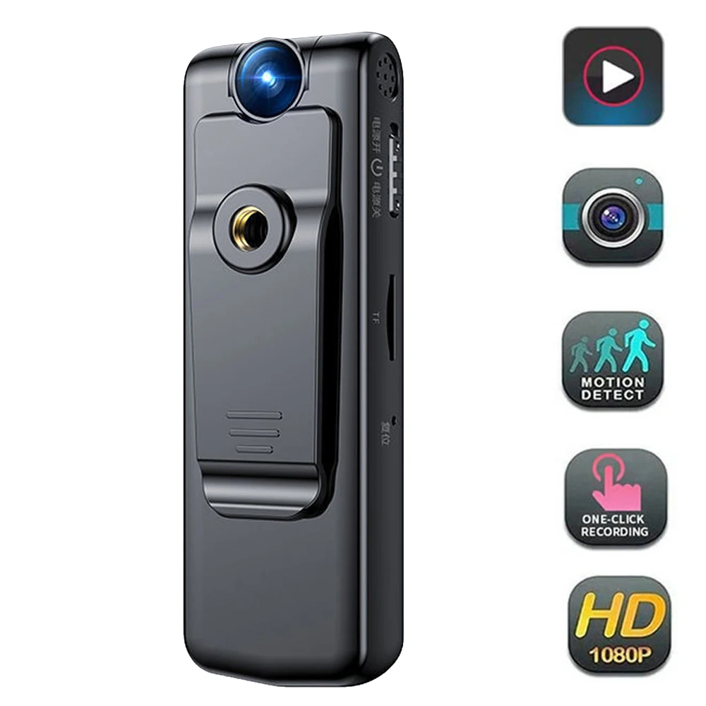 

HD 1080P Digital Mini Camera Camcorder Cam Mini Camera with Back Clip Motion Detection Sports DV Camcorder Video Cam