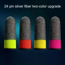

1 Pair Gaming Finger Sleeves Breathable Sweatproof Ultra-thin Game Controller Finger Cover Thumb Gloves for Gamer