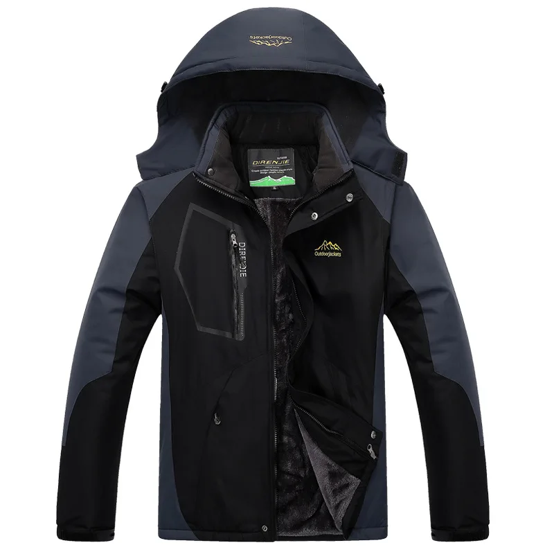 Ski Jacket Men Waterproof Fleece Snow Thermal Coat For Outdoor Mountain Skiing Snowboard Jacket Plus Size Snowboard kabat