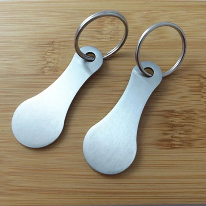 Metal Shopping Cart Tokens 1/2pcs Trolley Token Key Ring Decorative Keychain Multipurpose Shopping Portable For Home Outdoor phone keychain