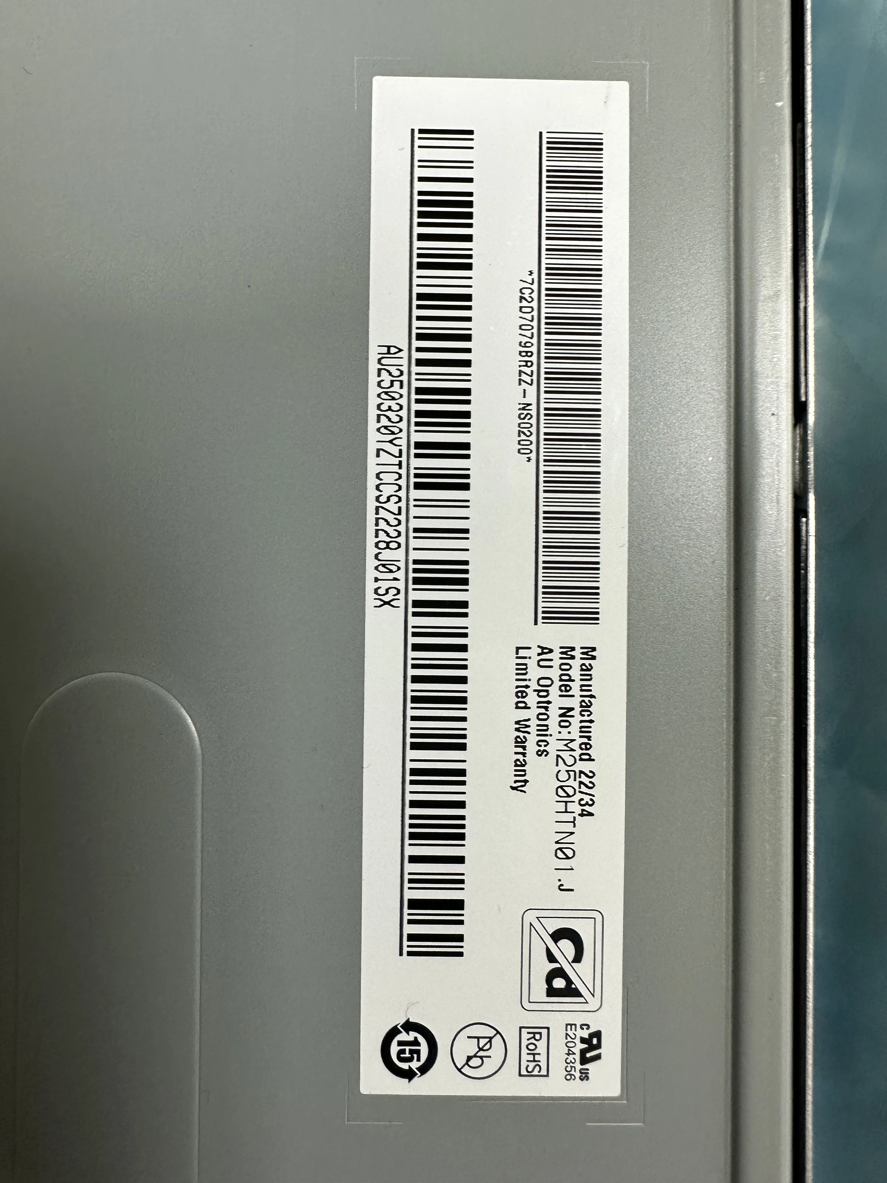 ũž LCD ũ, PC  PC Ϳ  ǥõǴ LED ũ, M250HTN01.5, 01.6, 7, 25 ġ, ǰ