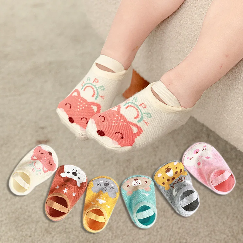 

New Spring Baby Anti-skid Floor Cotton Socks Toddler Kids Cartoon Boat Socks with Rubber Band Boys Girls Baby Accessories