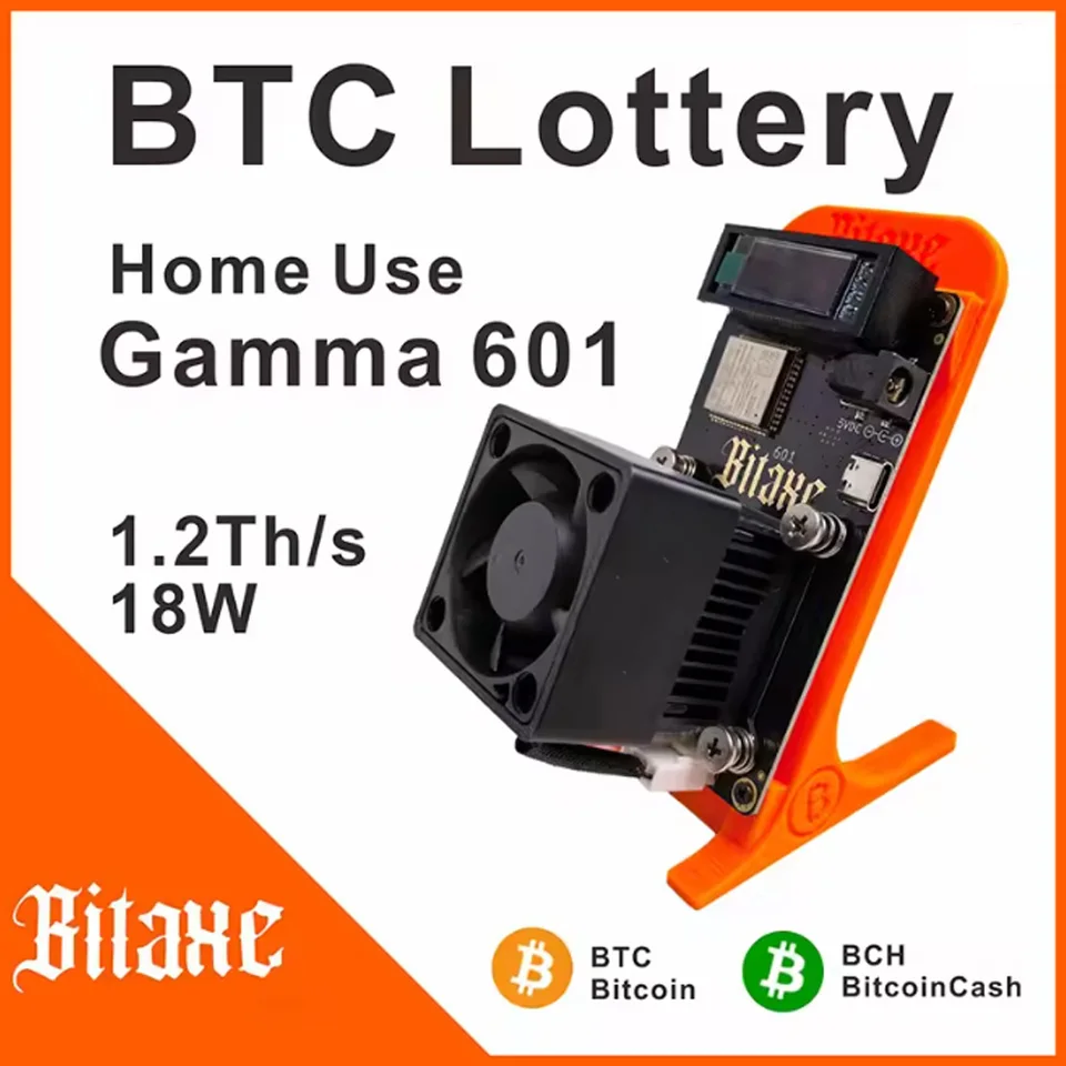 新品 Bitaxe Gamma 601 1.2T ビットコイン ソロマイナー PSU 付き 工場