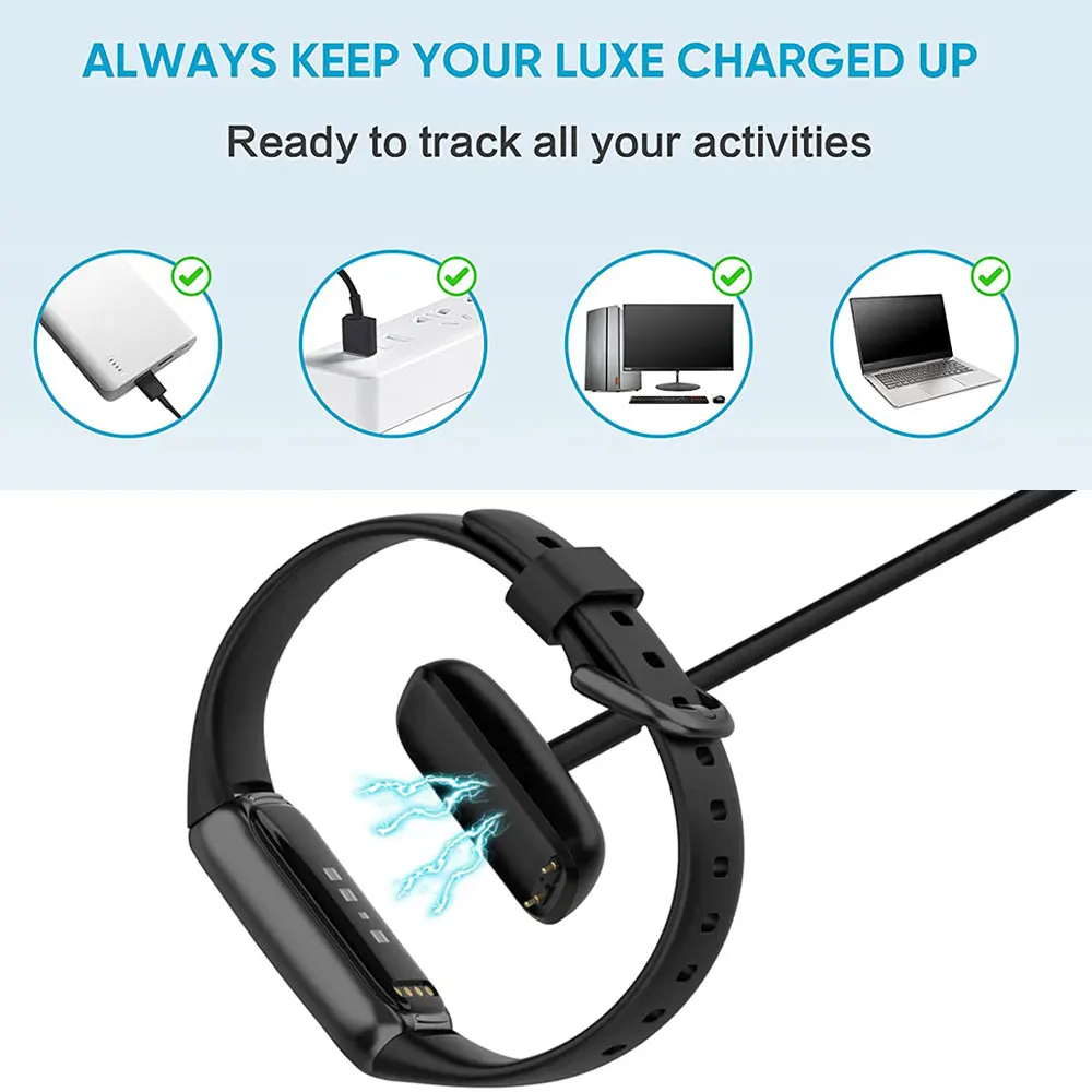 Fitbit   1m USB  ̺ 5 6 Fitbit Luxe   ũ ũ Ʈ ð ׼   ڵ