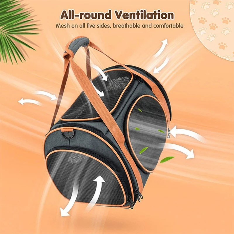 New Pet Portable Four-Sided Air Travel Case