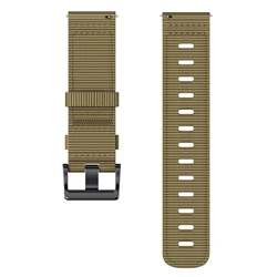 Versatile Nylon Smartwatch Strap - 20mm/22mm Adjustable Band - 22mm (Brown 1)