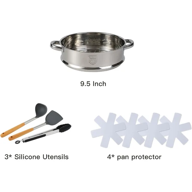 16PCS Pots and Pans Set Non Stick Cookware Set Nonstick with Cooking Set 3