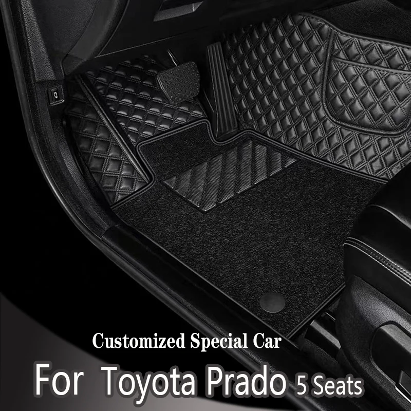 

Car Floor Mats For Toyota Prado Five Seats 2010 2011 2012 2013 2014 2015 2016 2017 Custom Auto Foot Pads Interior Accessories