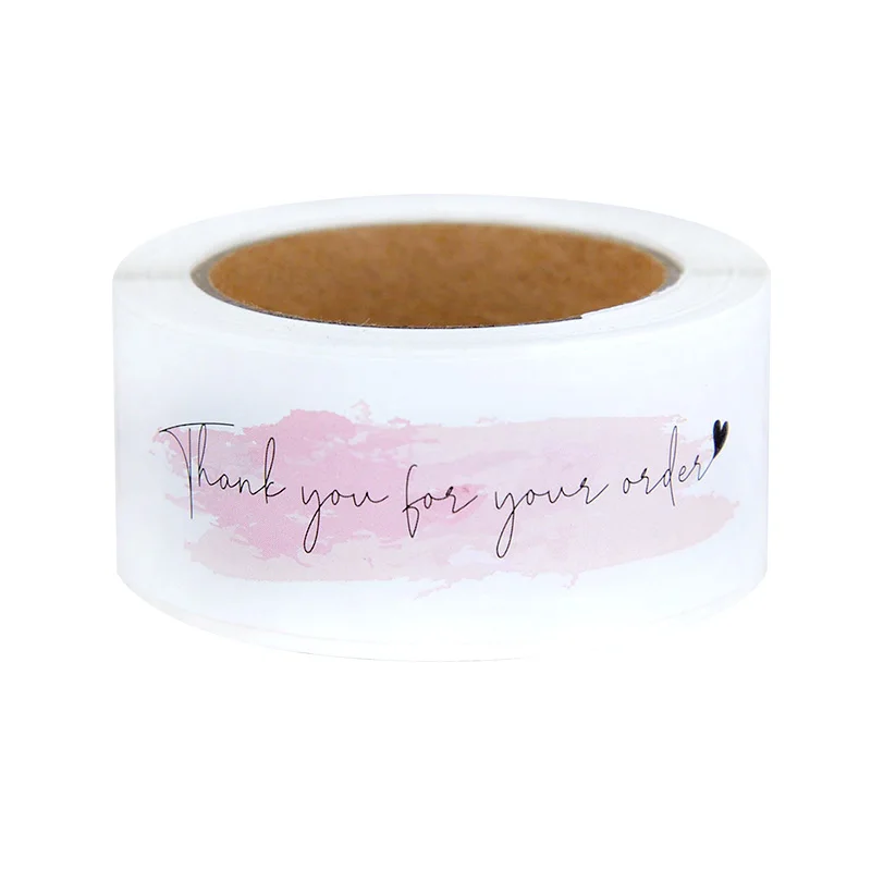 120Pcs Thank You for Your Order Stickers Labels for Envelope Sealing for Small Business Decor Sticker Stationery Package Decor 