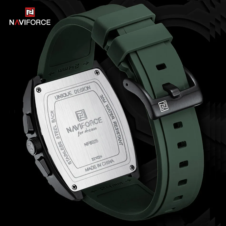NAVIFORCE Orologio da uomo alla moda Orologio sportivo di marca di