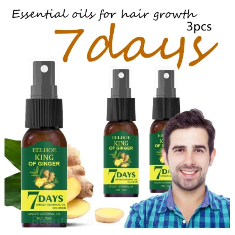 Damaged Hair Repair Women Men's Fast Hair Growth Essence Oil Anti-hair Loss Lotion