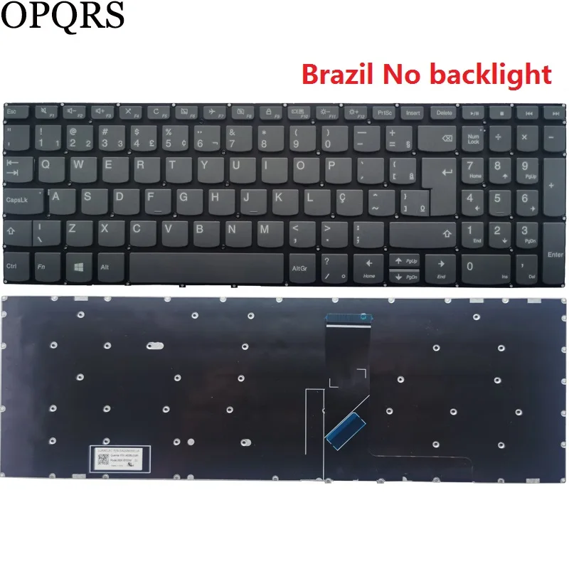 Teclado Portátil para Lenovo Ideapad 15ijl05 15iml05 15itl05 15ada05 15are05 15igl05 15iil05 Russo Eua Reino Unido Francês Espanhol - Imagem 3