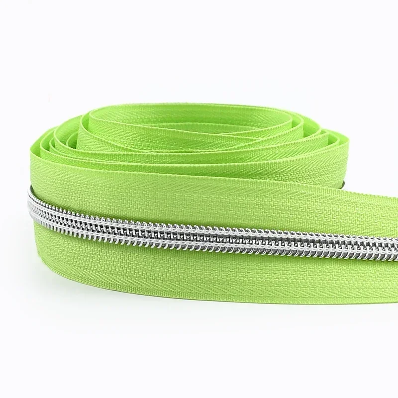Nylon Zippers Silver Teeth Roll for Sewing and DIY Tailoring Accessories