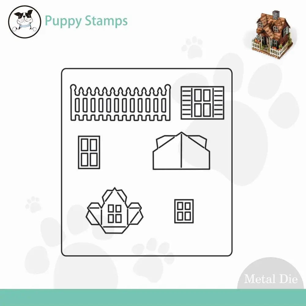 

House Metal Cutting Dies For Scrapbooking Photo Album Decorative Embossing DIY Handmade Paper Cards Crafts 2024 New Arrivals