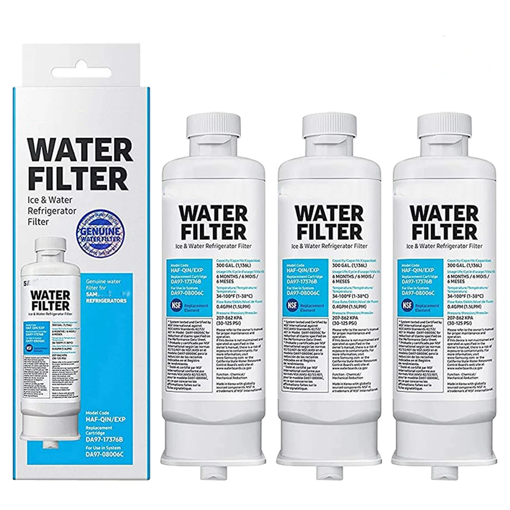 

DA97-17376B Water Filter Replacement for Samsung HAF-QIN/EXP, DA97-08006C, RF23M8070SG, RF23M8070SR,Refrigerator