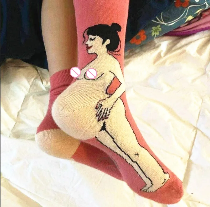 Pregnant Woman Socks Cotton Terry Socks Pregnant Women Cartoon Thick Warm pregnant women socks