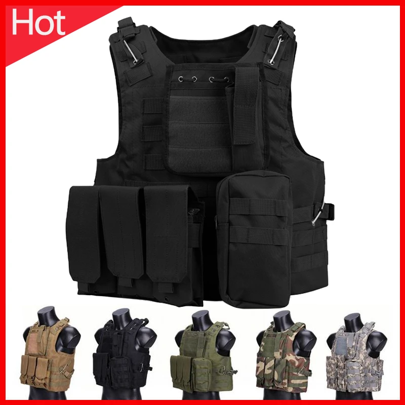 Amphibious Tactical Vest Hunting CS Combat Shooting Outdoor Men's