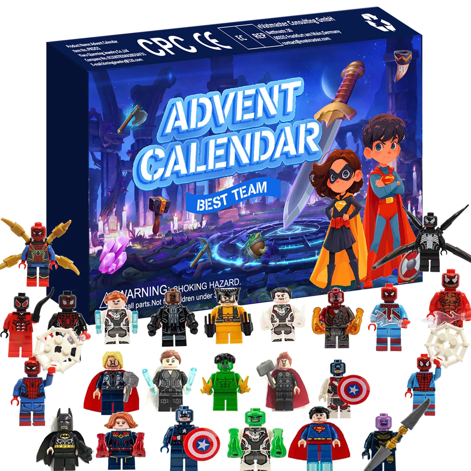 Advent Calendar Holiday Countdown Gift for Ages 5 and Up 24 Surprises for Kids Fun Miniature Christmas Figures Xmas Gift christmas countdown calendar christmas advent calendar