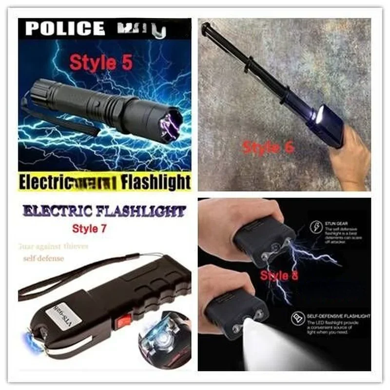 Type Flashlight Self Defense Creative Reusable and refillable Butane Gas Jet Flame Lightweight Windproof NoGas