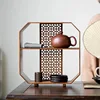 Bamboo Bo Gu Rack Tea Pot Tea Set Storage Lattice Rack Tea Table Shelf Wall Mounted Display Stand 1