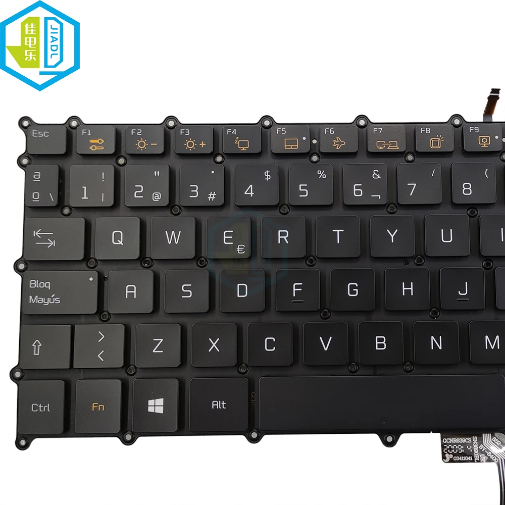 Espanha Espanhol Teclado Backligh para lg Gram 17 17z90n Portátil Retroiluminado Substituição Teclados Genuínos Sn3890bl Sg-909702ea sp es - Imagem 2