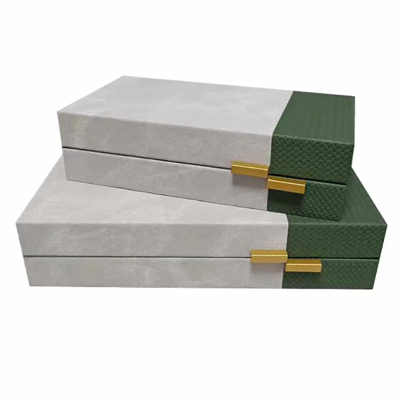 Leather Jewelry Storage Box Multi-Functional Rings Bracelets Earrings Organizer Display Boxes Luxury Jewelry Packaging Accessory