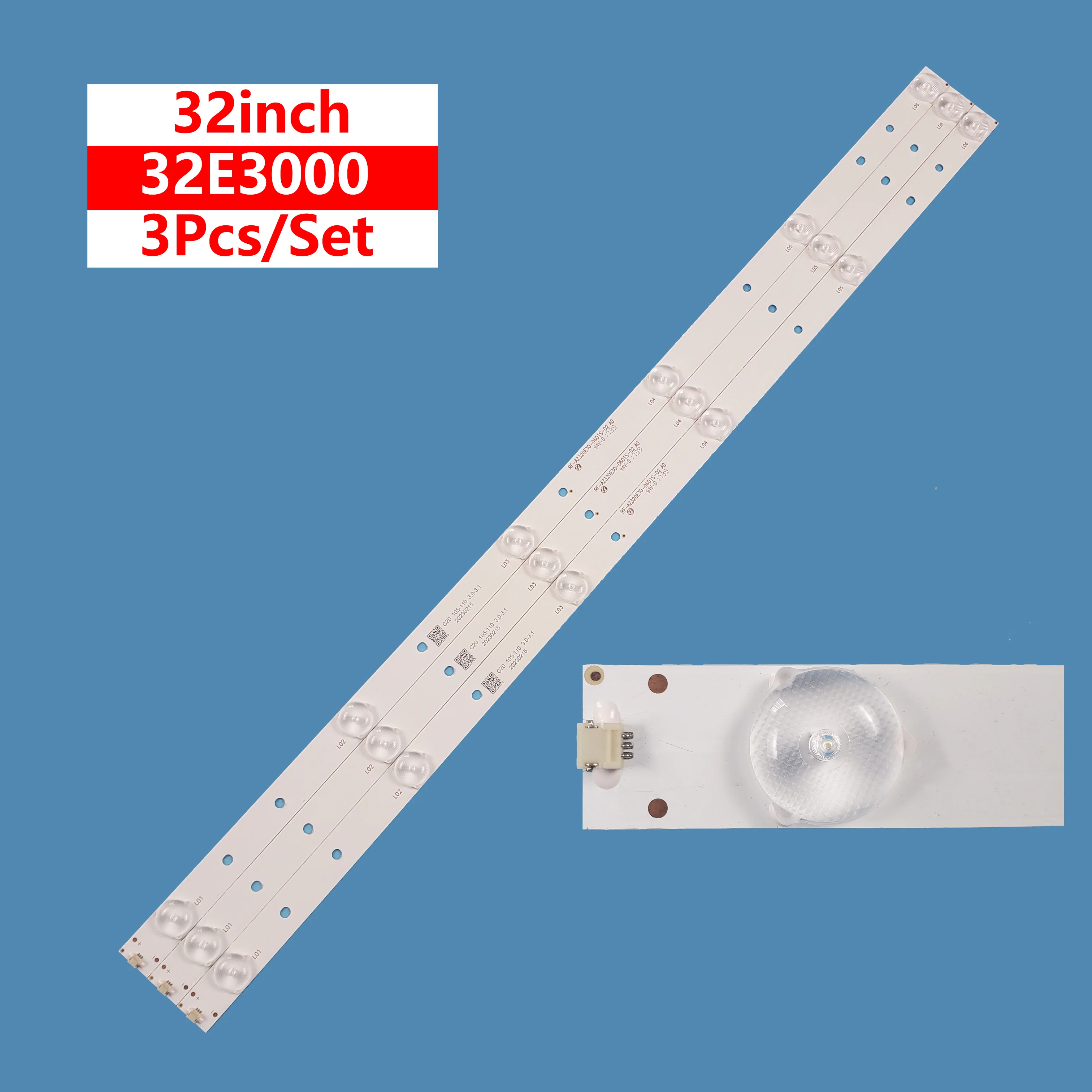 3pieces/set LED Tv Backlight RF-AZ320E30-0601S-02 A0 For Skyworth32X5 32KX1  LED Backlight Strip Replacement For lcd TV