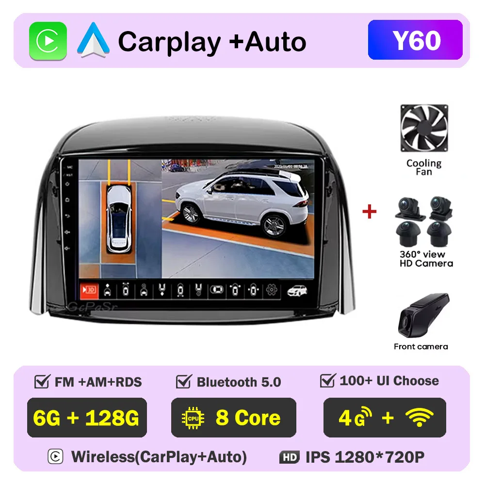 10.26 Pouces Autoradio Supporte A-pple Carplay Sans Fil &ap; Android Auto, Ecran Carplay Voiture