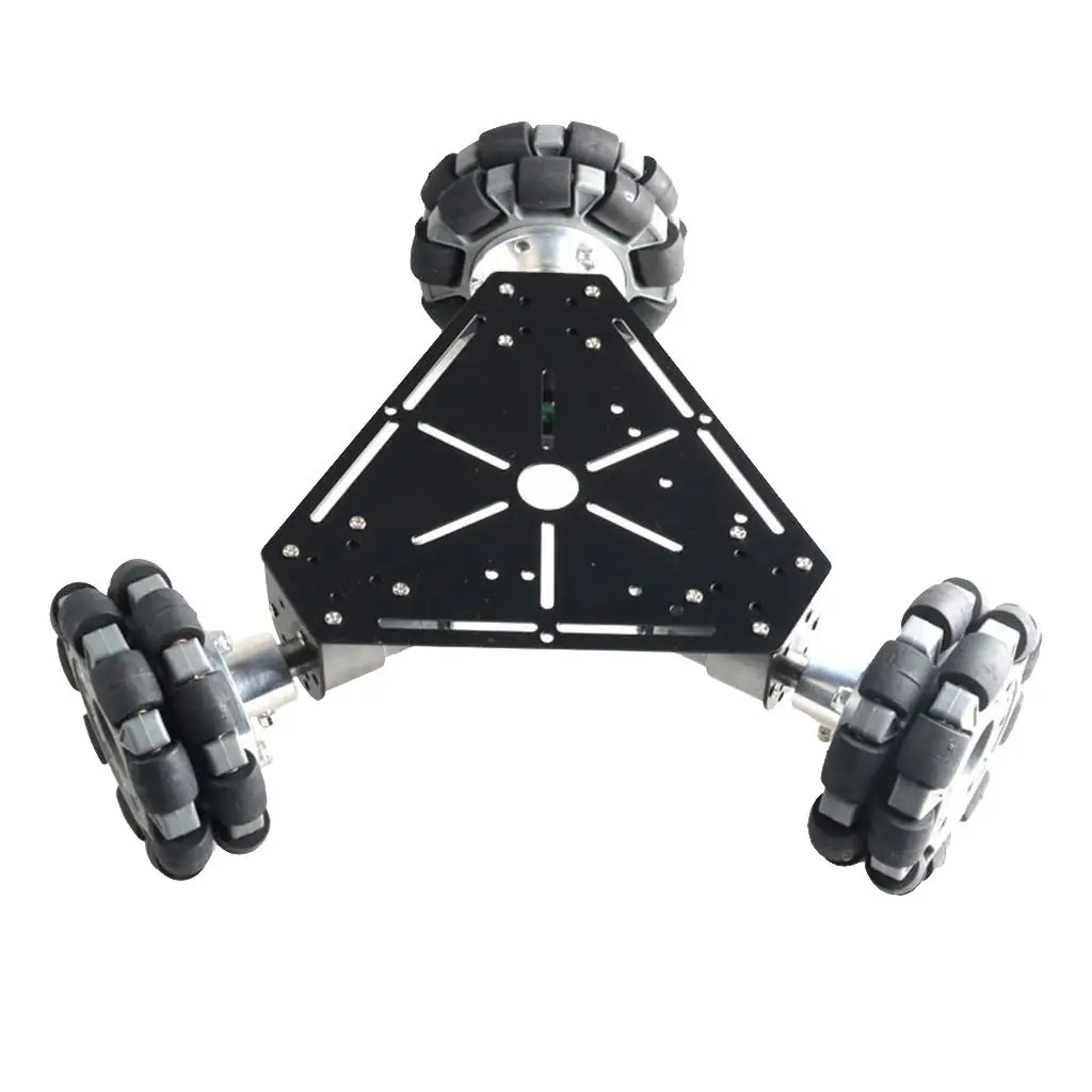 3WD Smart Robot Car Chassis w/ Encoder Motor Kit Omni Directional Wheel