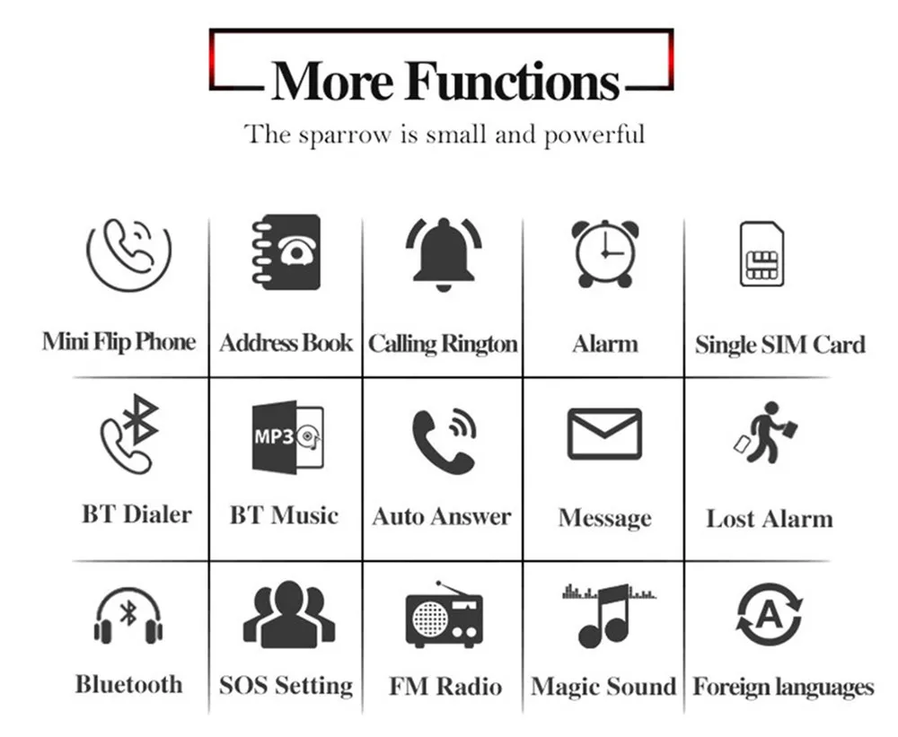 J9 Smallest Clamshell Phone 0.66