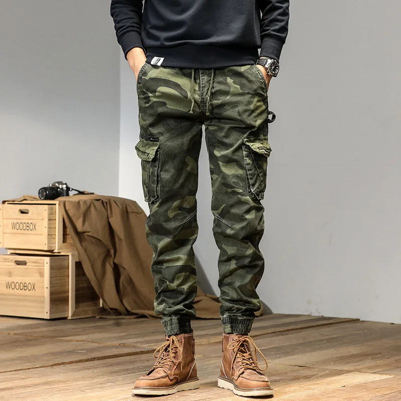 Casual Pants Sports Pants Tactical Pants Casual Sports Pants CAAYU Mens Cargo Pants Men Multi-pocket Male Hip Hop Japanese Streetwear Trousers Jogging Casual Camouflage Pants for Mens