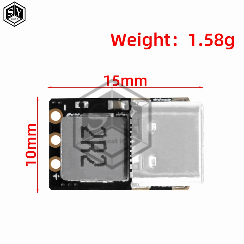 Module de charge batterie Li-ion Boost 5V QC rapide 2S/3S pour drone, installation sur drone