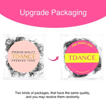 TDANCE 500 Fans Loose Fan Lashes Eyelash Extensions 5D 6D 8D 10D Pointy Base Premade Medium Stem Sharp Thin Russian VolumeLash 2