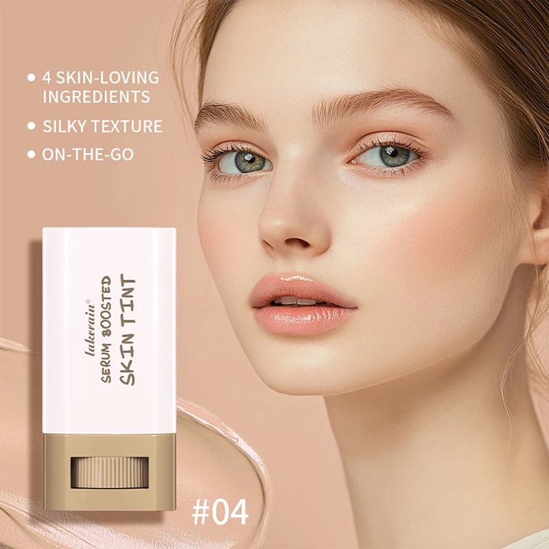 Stick Foundation Balm Serum Boosted Skin Tint Foundation Stick Smooth Plumper Hight Coverage New