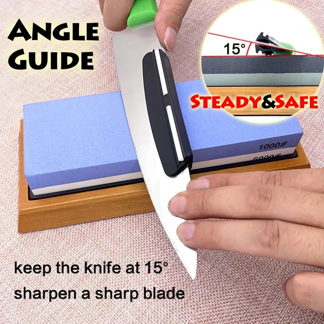 15 degree Angle guide sharpening stone Accessories professional tools knife  holder blade sharp kitchen knife sharper kitchen - AliExpress