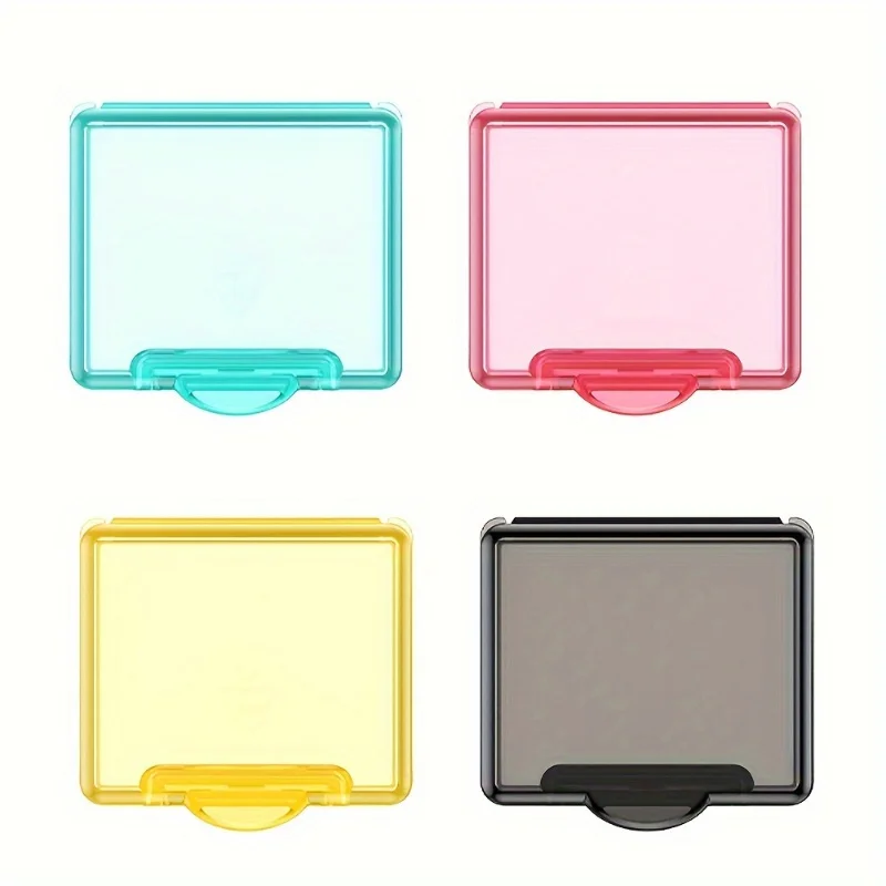4pcs/set Mini Transparent Plastic Storage Box, Convenient To Carry Pill Storage Box, Compact and Convenient for Travel