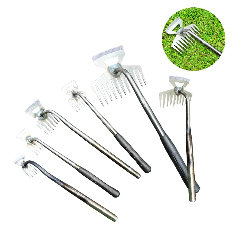 정원 괭이 잡초 제거기, 느슨한 토양 잔디 뿌리 제거기, 잡초 제거 도구, 야채 삽, 2 in 1 