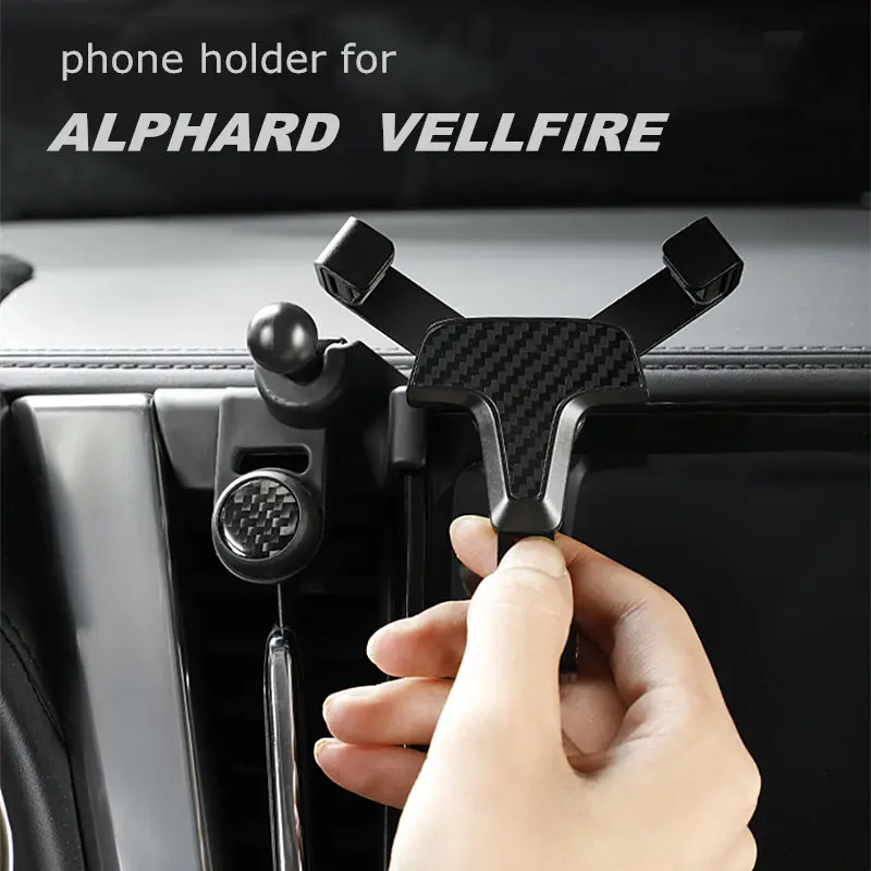 Car Mobile Phone Holder for Toyota Alphard Vellfire 30 AH30 Bracket Support Accessories for IPhone